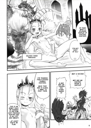 (C74) [Arsenothelus (Rebis)] Wagamama Oujo no Hunter dai Renzoku Shuryou! (Monster Hunter) [English] - Page 6