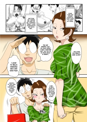 [Freehand Tamashii] Oba-san Taku de Asedaku de, Hitasura Sex ni Hagemu! [English] - Page 3