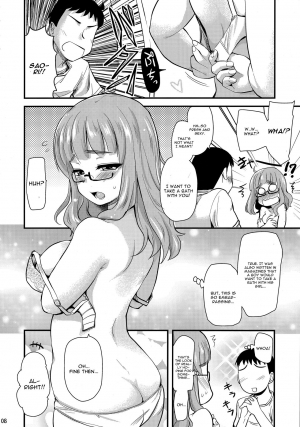 (C90) [Shin Hijiridou Honpo (Hijiri Tsukasa)] Takebe Saori-chan to iu Kanojo to Ofuro ni Hairu Hanashi. (Girls und Panzer) [English] [CGrascal] - Page 8