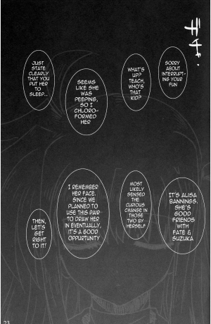 (C73) [Basutei Shower (Katsurai Yoshiaki)] SCHOOL GIRL -Fate Suzuka Arisa Gakuen Choukyou Bon- (Mahou Shoujo Lyrical Nanoha) [English] =LWB= - Page 24