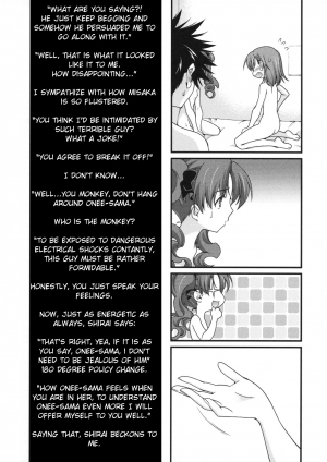 (COMIC1☆4) [Renai Mangaka (Naruse Hirofumi)] BIRIBIRI Syndrome (Toaru Majutsu no Index) [English] {ydwtt} - Page 11