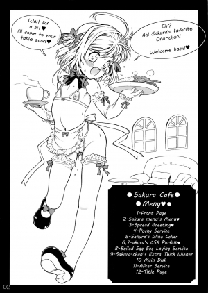 (C82) [Idenshi no Fune (Nanjou Asuka)] Sakura Menu (Card Captor Sakura) [English] [Mongolfier] - Page 3