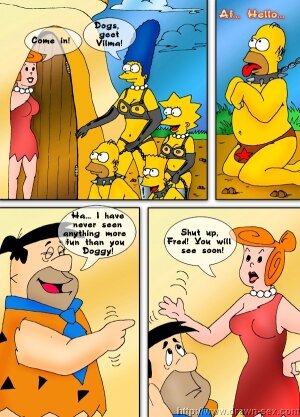 Simpsons meets Flintstones- Drawn sex - Page 9