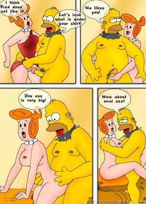 Simpsons meets Flintstones- Drawn sex - Page 13