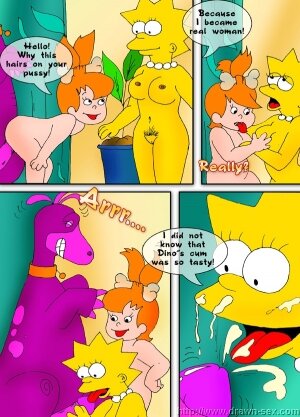 Simpsons meets Flintstones- Drawn sex - Page 17