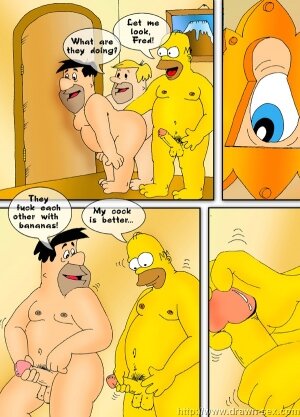 Simpsons meets Flintstones- Drawn sex - Page 24