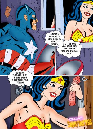 Wonder Woman Porn Blowjob - Captain America vs Wonder Woman - blowjob porn comics ...
