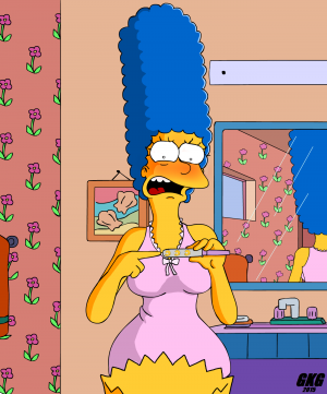 Simpsons Cartoon Porn Comic Impregnation - GKG â€“ Marge & Bart (The Simpsons) - BigAss porn comics | Eggporncomics