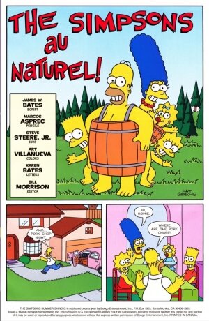 The Simpsons au Naturel! - Page 1