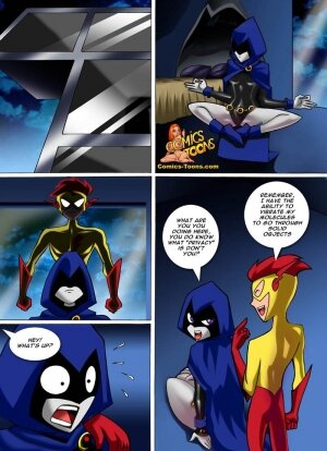 The Flash Cartoon Porn - Teen Titans Comic â€“ Raven vs Flash - cartoon porn comics | Eggporncomics