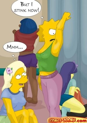 Lesbian Orgy At School Gym- The Simpsons - Page 3