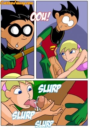 Pool Ending In Anal Sex- Teen Titans - Page 3