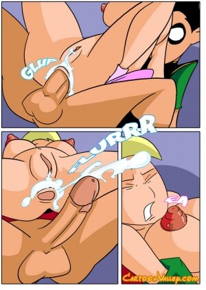 Pool Ending In Anal Sex- Teen Titans - Page 9