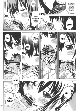 (C78) [Yuzuriha (Neko Sensei)] Hitoha Ecchi (Mitsudomoe) [English] [constantly] - Page 11