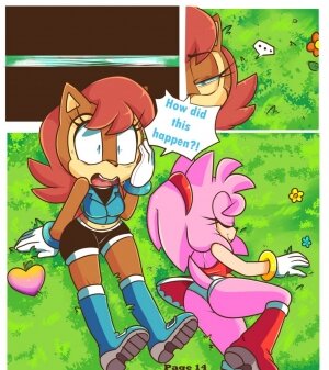 Sally and Amy in The Forbidden Fruit - Page 15