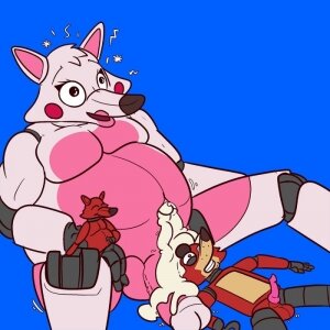 Foxy & Mangle Belly Cum Inflation - Page 9