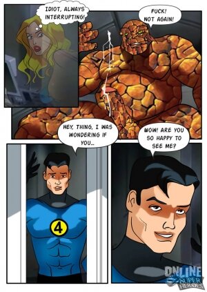 Invisible Woman gangbanged by the rest of the Fantastic Four - Page 6