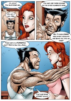 Jean Grey cheats on Scott Summers by fucking Logan - Page 8