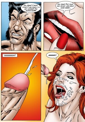 Jean Grey cheats on Scott Summers by fucking Logan - Page 22