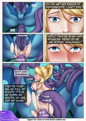 Samus Aran's Alien Impregnation Creampie Fucktime - Page 8