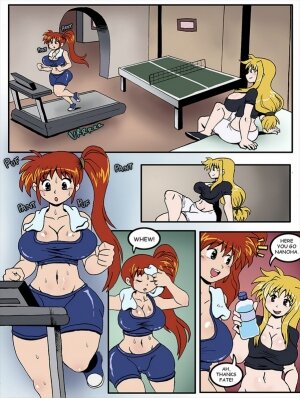 Nanoha and Fate's Workout - Page 1