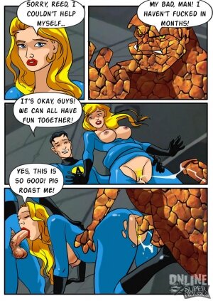 Invisible Woman gangbanged by the rest of the Fantastic Four - Page 7