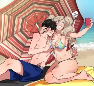 Ann/Akira beach time