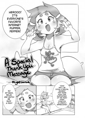 A Special Thank You Message - Page 1