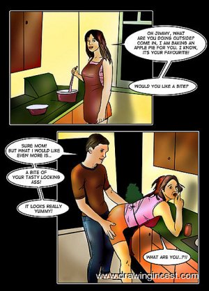 Son found his mom in the short skirt of hers - Page 2