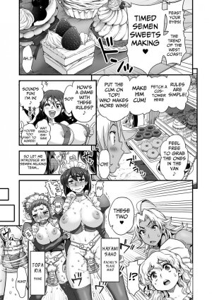 Energy Kyo-ka!! ~Bakunyuu JK. Gachi Zeme Hatsujou Chuu!~ Omata de Nukarete Okuchi de Gokugoku? Yuujou to Fukujuu no Semen Gourmet Match!? - Page 5