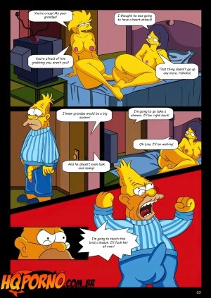 OS Simpsons - Sleepover At Grandpa's House - Page 4