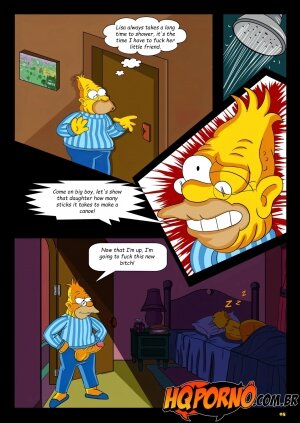 OS Simpsons - Sleepover At Grandpa's House - Page 6