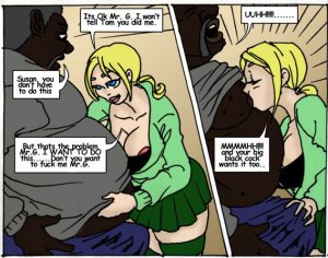 Son’s Hot Little Blonde- Illustrated interracial - Page 12