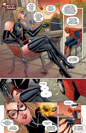 Marvel Porn Blowjob - Spiderman & Ms. Marvel - blowjob porn comics | Eggporncomics