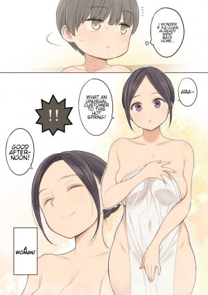 Story of how I came a lot with an older oneesan at the mixed hot spring bath - Page 3
