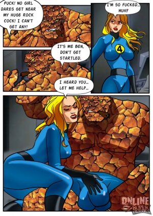 Invisible Woman gangbanged by the rest of the Fantastic Four