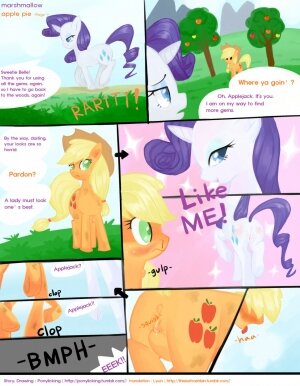 rarity and applejack porn comic - Page 1