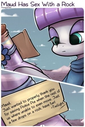 Maud has sex with a rock - Page 1