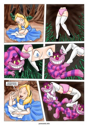 Wow Shemale Porn Comics - Alice in Wonderland- Alice In Tickle Land - toon porn comics ...