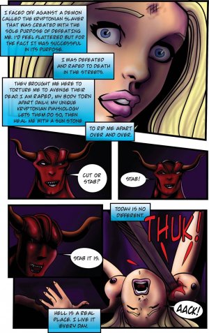 Supergirl Cartoon Porn Bondage - Supergirl- Demonic Bloodsport Part 2 - bondage porn comics ...