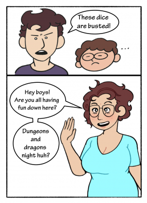 Mom! Don't Interrupt Our DnD Campaign! - Page 3