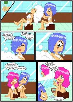 Xierra099- Towel Trouble [Puffy AmiYumi] - full color porn comics |  Eggporncomics