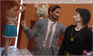 Shemale 3D- Church Threesome - Page 1