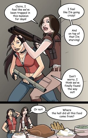 SnakeTrap Comics - Resident Evil - Weight Gain - Page 2