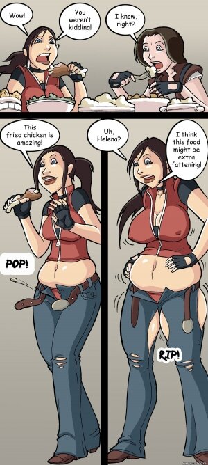 SnakeTrap Comics - Resident Evil - Weight Gain - Page 4