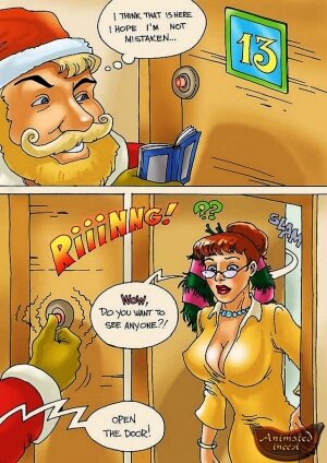 Animated Incest- Fuck me Santa - Page 2