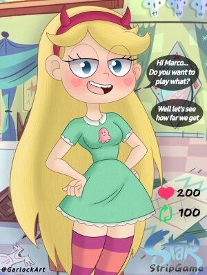 GarlockArt- Star Butterfly Stripgame [star vs. the forces of evil]