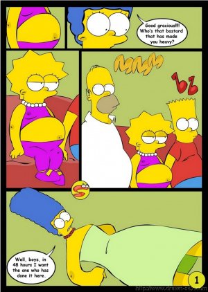 Wit Simpsons- Drawn Sex - Page 1