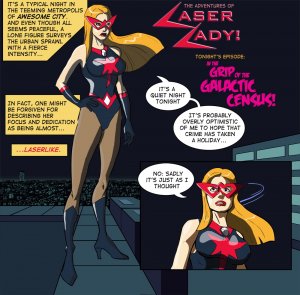 [Legmuscle] Laser Lady-Super Heroin Sex Parody - Page 1