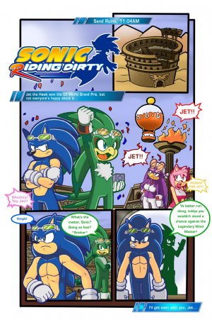 Furry Huge Cock Cartoons - Sonic Riding Dirty- Furry - Big Cock porn comics | Eggporncomics